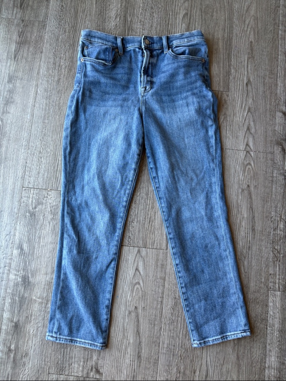 pistola Straight Leg Jeans in Medium Blue Wash